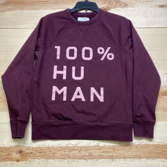 Everlane Sweater Womens XS Purple Crewneck Sweatshirt 100 Human Pullover Ladies - Picture 2 of 13